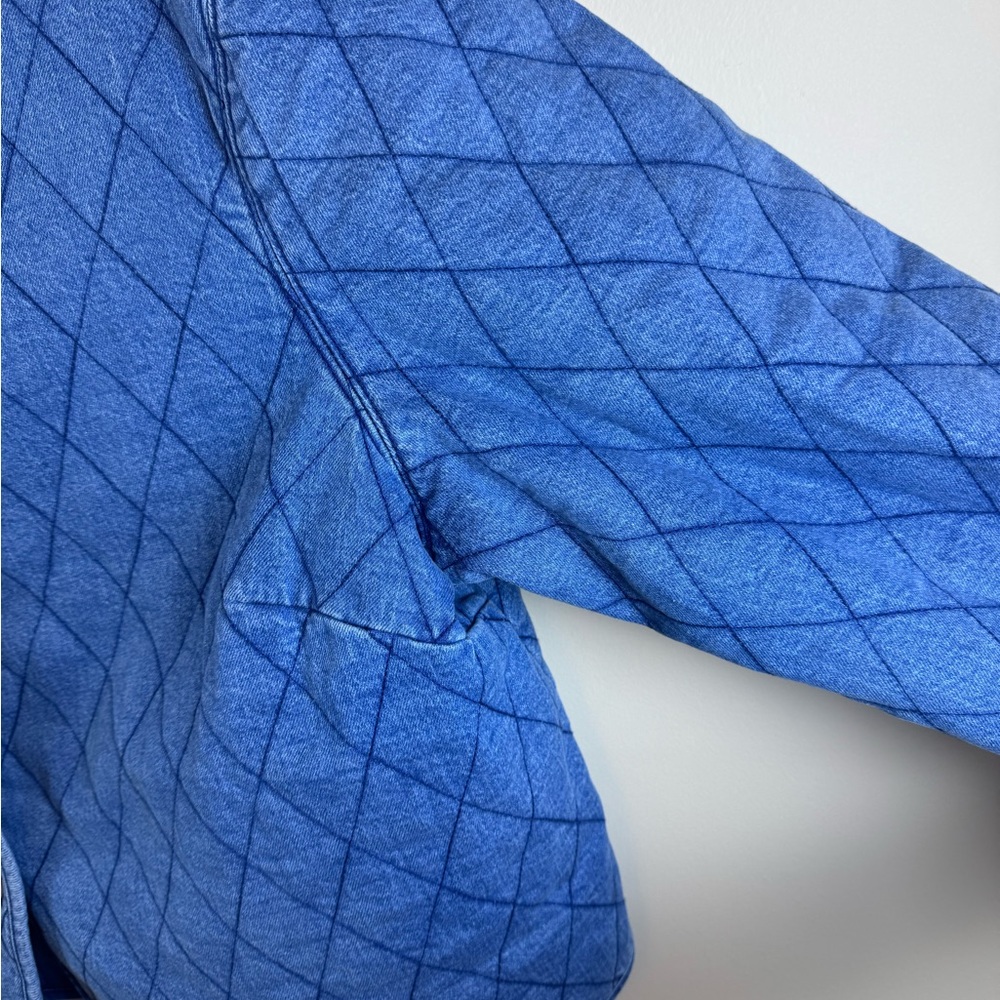Kate Spade X Target Blue Chambray Quilted Women's Jacket w/ pearl buttons - Picture 4 of 10